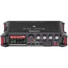 Nešiojamasis garso įrašymo įrenginys Tascam FR-AV4 — 6 kanalų, 4 XLR kombinuotos jungtys + 2x 3,5 mm, 24/32 bitų, 48/96/192 kHz, MicroSD iki 512 GB, USB-C, PD