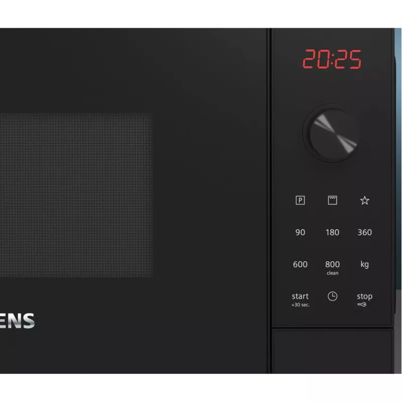 Siemens iQ300 FE023LMB2 mikrobangų krosnelė Juoda Solo mikrobangų krosnelė Pastatoma ant stalviršio 20 l 800 W