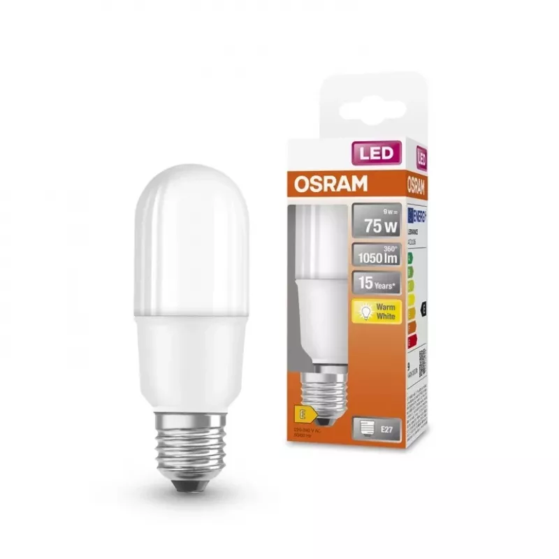 LED lazdelinė lemputė Ledvance Parathom FR E27 9W šilta balta, A+ energijos klasė