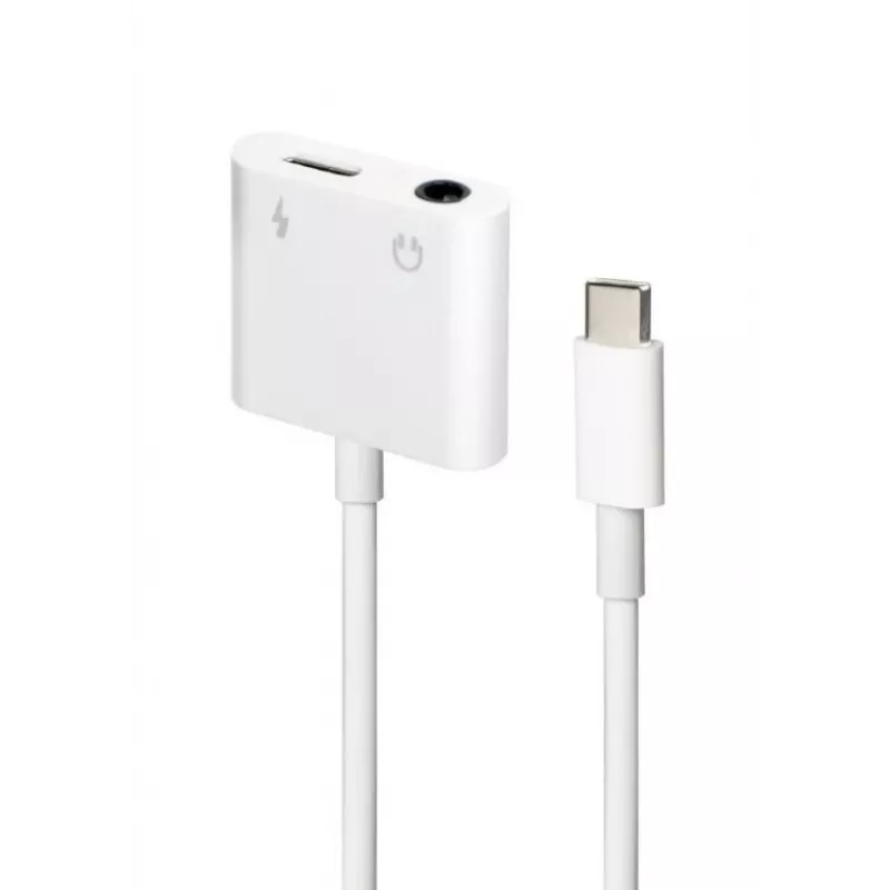 Kabelio jungčių adapteris Gembird A-CM-3.5FP-01 — CDLA USB Type-C į 4 kontaktų 3,5 mm