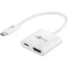 Goobay USB-C™ Multiport Adapter HDMI, White, 0.145 m - erweitert ein USB-C™ Device um einen HDMI™Connector (62110)