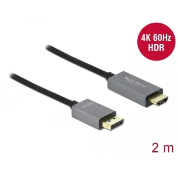 DisplayPort į HDMI kabelis DeLOCK Active 1.4 4K 60Hz 2m