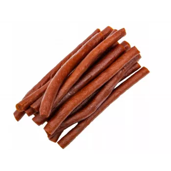 Šunų skanėstai Hilton Soft Beef Sticks 500 g — minkšti jautienos dantų kramtukai suaugusiems šunims, 500 g pakelis