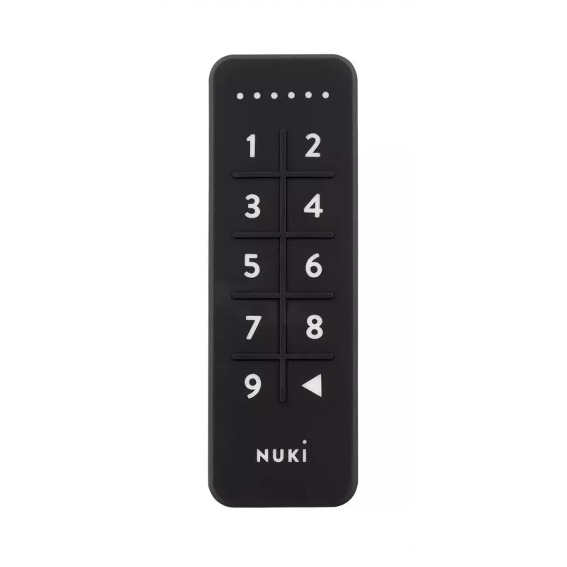 Išmanusis durų užraktas NUKI 9120072080609 — Bluetooth (5.0), IP65, kodinis užraktas, CR2032 baterijos pridedamos