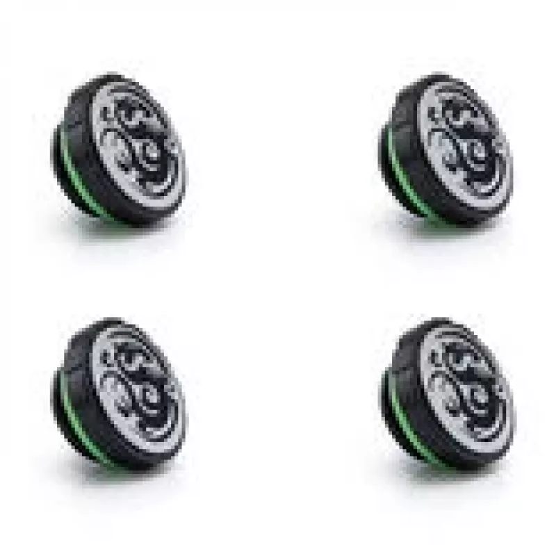 BitsPower G1/4 Thread Stopper Plugs (4 vnt.) — Artemis serija, matinė juoda