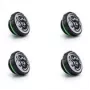 BitsPower G1/4 Thread Stopper Plugs (4 vnt.) — Artemis serija, matinė juoda