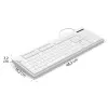Laidinė klaviatūra Hama CK-200 USB, balta