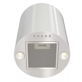 Gartraukis MAAN Elba Mini WPB 431 — baltas, plieninis korpusas, elektroninis valdymas, 120–300 m³/h, ø310 mm, aukštis 400 mm