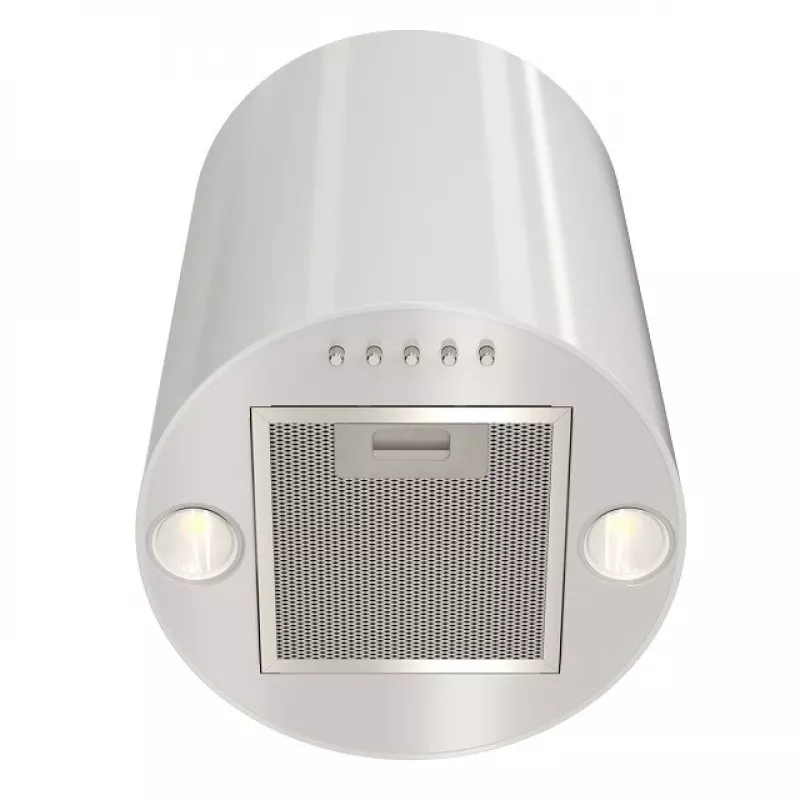 Gartraukis MAAN Elba Mini WPB 431 — baltas, plieninis korpusas, elektroninis valdymas, 120–300 m³/h, ø310 mm, aukštis 400 mm