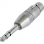 Neutrik NA3FP - garso adapteris - XLR3 (MOT) į stereofoninį kištuką (VYR) (NA3FP)