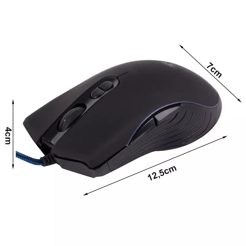 Žaidimų pelė Extralink DK1 RGB — laidinė žaidimų pelė su RGB apšvietimu