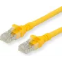 Roline - komutacinis kabelis - RJ-45 (V) į RJ-45 (V) - 1 m - SFTP, PiMF - CAT 6 - be halogenų, liejinis, vytos gyslos - geltonas