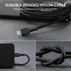 „Lightning“ laidas AUKEY CB-AL05 1 m, juodas