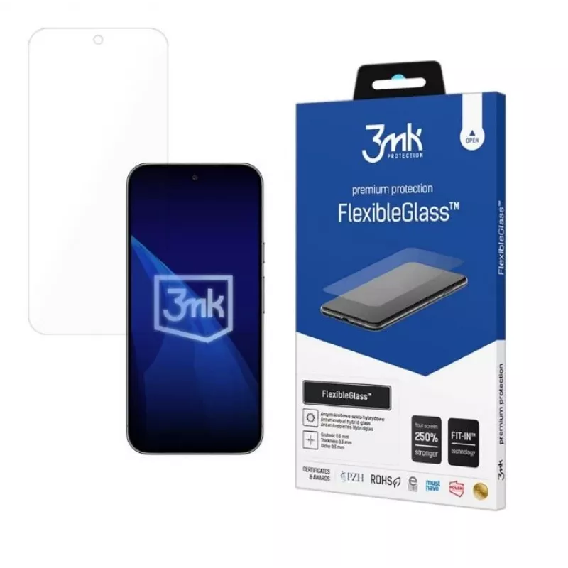 Grūdintas lankstus stiklo ekrano apsauga 3MK, skirta Google Pixel 10 Pro XL