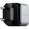 Mobiliojo įrenginio įkroviklis Satechi ST-UC30WCM-EU — Universalus vidaus kintamosios srovės įkroviklis su 1× USB-C, juoda/sidabrinė