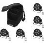 LED rinkinys EUROLITE SLS-603 5x su minkštu krepšiu — 5 dalių LED apšvietimo rinkinys