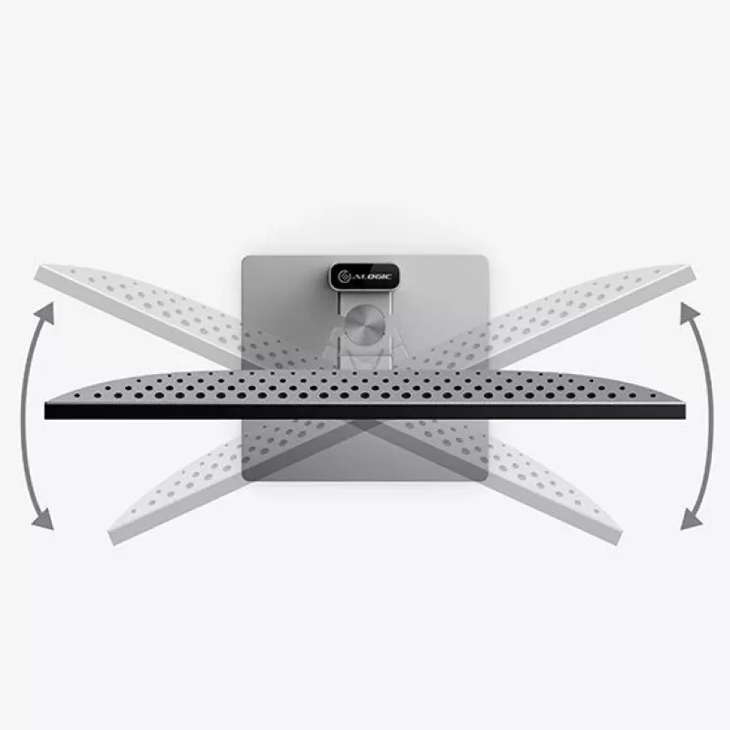 ALOGIC Clarity 27F34KCPD - LED monitorius - 68,6 cm (27) - 3840 x 2160 4K @ 60 Hz - IPS - 400 cd/m² - 1000:1 - HDR600 - 2xHDMI, DisplayPort, USB-C - Garsiakalbis - Juoda ir sidabrinė [E