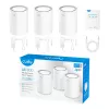 Cudy M1800 3 rinkinys Dviejų juostų (2,4 GHz / 5 GHz) Wi-Fi 6 (802.11ax) Balta 1 Vidinė