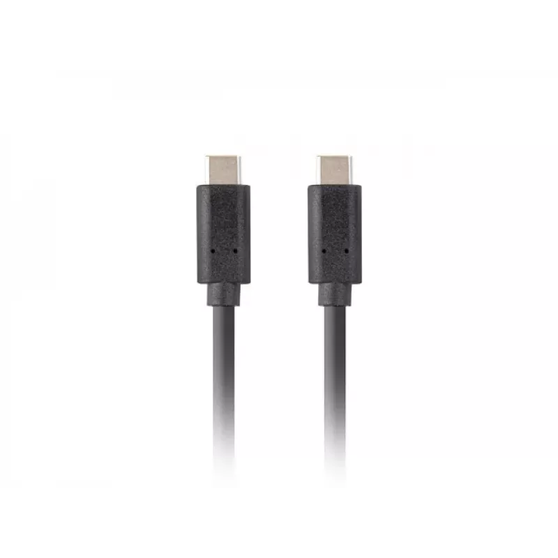 USB C į C kabelis LANBERG CA-CMCM-32CU-0018-BK USB 3.2 Gen 2, 1,8 m, juodas, 100 W PD, 4K vaizdas