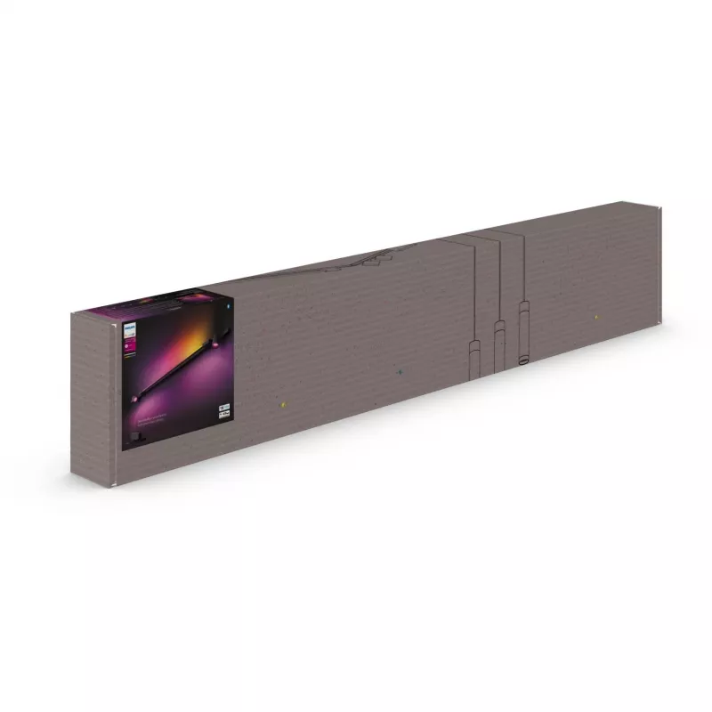 Wall Light Philips Hue Perifo Basis-Set 2 Spots Gradient Tube – išmanusis LED sieninis šviestuvas, 2 reguliuojami taškiniai šviestuvai