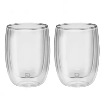 Dvisienis borosilikatinio stiklo indas ZWILLING 39500-076, 200 ml, skaidrus, 2 vnt. rinkinys