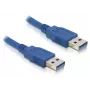 USB kabelis DeLOCK 0,5 m USB 3.0 USB 3.2 Gen 1 A-A mėlynas