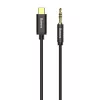 Baseus Yiven garso kabelis USB-C į 3,5 mm mini lizdą, 1,2 m (juodas)