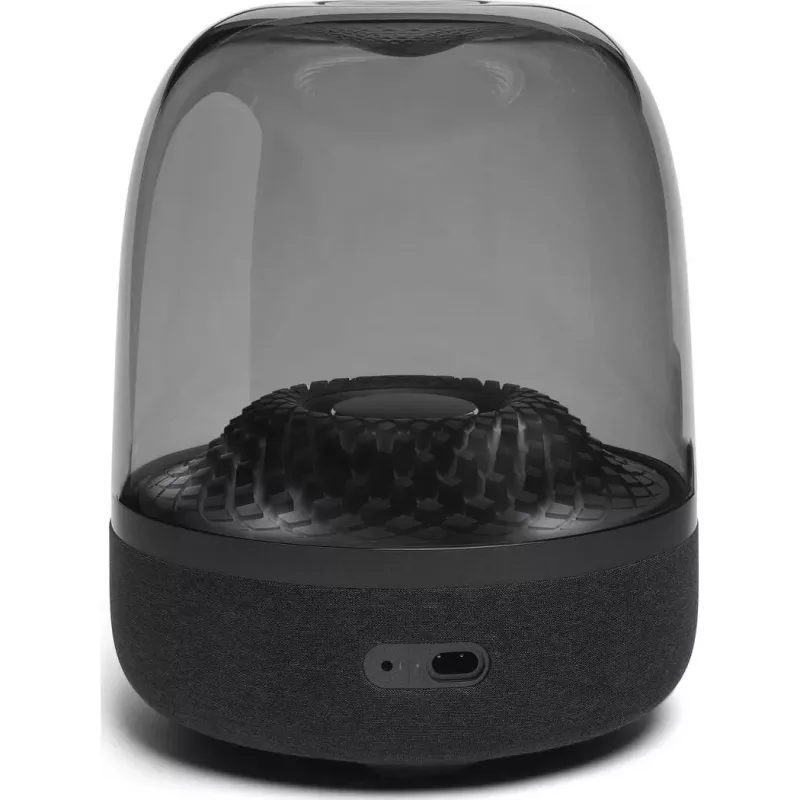 Nešiojamas belaidis garsiakalbis Harman/Kardon Aura Studio 4 — 100 W, 3 tvarkyklės, 45–20000 Hz, Juoda/Permatoma