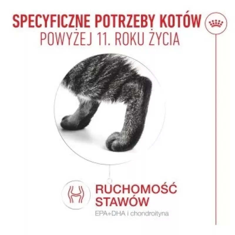 Šlapias kačių ėdalas Royal Canin FHN Ageing 11+ Gravy 12×85 g – pilnavertis drėgnas maistas vyresnio amžiaus katėms padėklėliuose