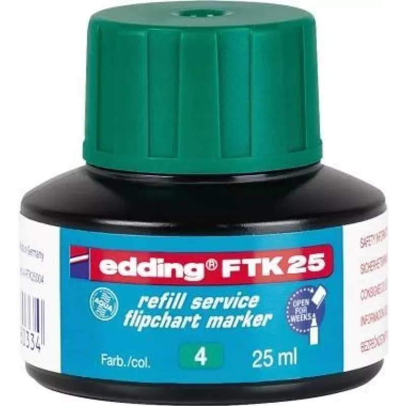 Markerio papildymas Edding FTK 25 Žalias 25 ml suderinamas su Edding 380/383