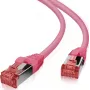Tinklo kabelis Helos CAT6 S/FTP (PIMF) 5 m rausvai raudona