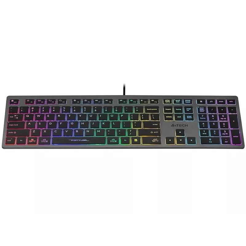 Laidinė klaviatūra A4Tech FSTYLER FX60H su neoniniu apšvietimu