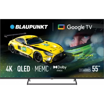 Blaupunkt QLED televizorius | 55QBG6000S | 55 | Išmanusis televizorius | Google TV | Juodas