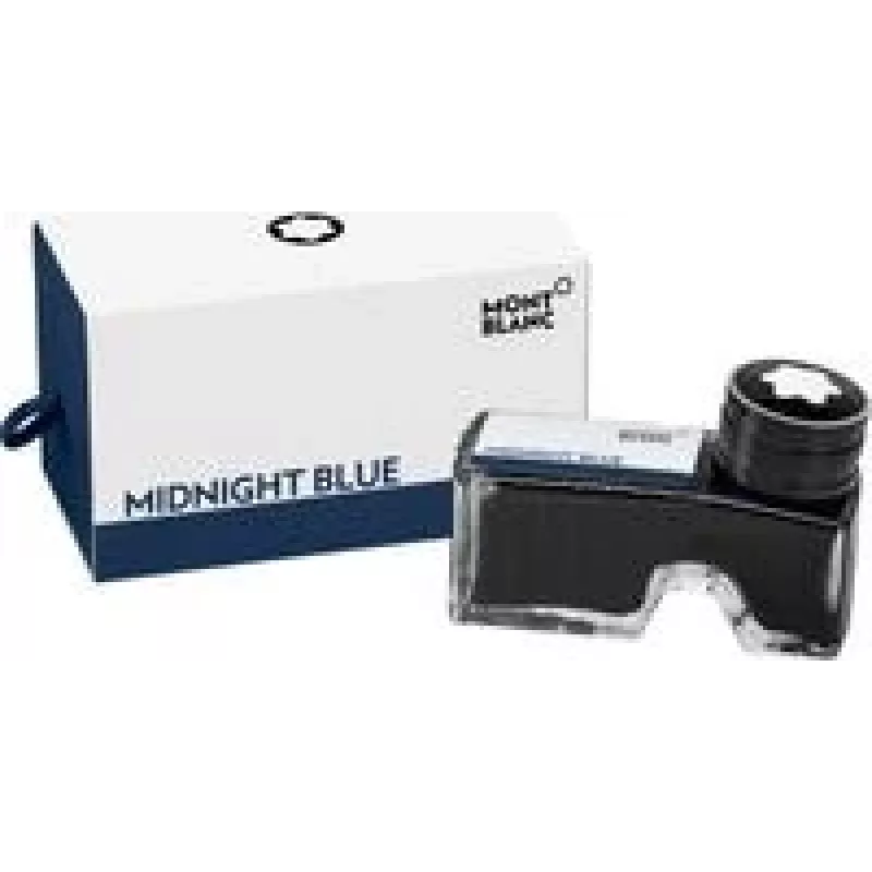 Rašalo buteliukas Montblanc 109204 Midnight Blue, plunksnakočio rašalas, 60 ml
