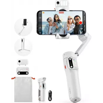 Išmaniojo telefono gimbalas Hohem iSteady V3 AI Kit — baltas, modelis HPG-V3 W