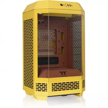 Mini bokšto korpusas THERMALTAKE The Tower 250 Butter Caramel — microATX/Mini-ITX, ATX palaikymas, kompaktiškas korpusas