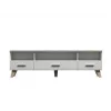 Cama RTV stand LOTTA 180cm Balta + sonoma oak
