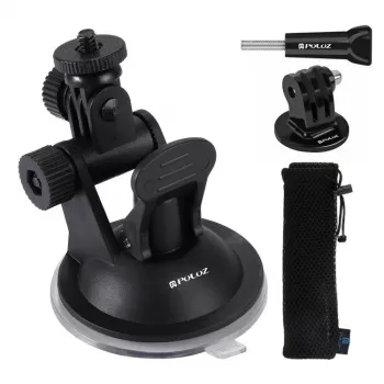 Puluz automobilio priekinio stiklo laikiklis sportinėms kameroms (įskaitant Osmo Action 5 Pro, Insta360 X5)