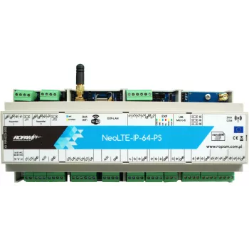 Valdymo pultas NEO tools NEOLTE-IP-64-PS-D12M — centralizuotas signalizacijos/valdymo blokas su IP jungiamumu
