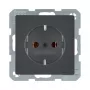 Kištukinio lizdo tipas F berker 47436086 — 16 A, 250 V, antracitinis, duroplasto korpusas