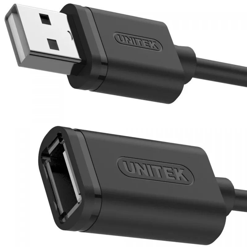 Prailginimo laidas Unitek Y-C428GBK USB 2.0, Am-af
