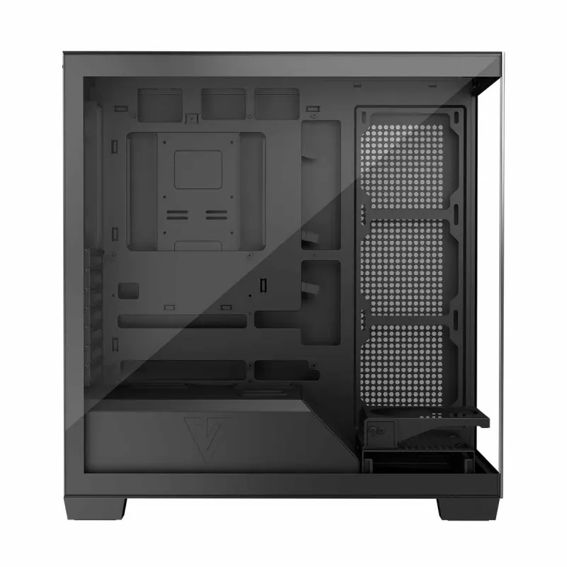 PC korpusas MODECOM Volcano Stellar NF ATX midi tower, grūdintas stiklas, juoda, palaiko ATX/micro ATX, GPU iki 420 mm, CPU aušintuvas 175 mm