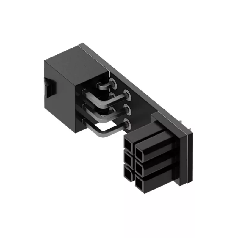 Triton Singularity Shift 6 kontaktų PCIe 90° adapteris — kampinė PCIE maitinimo jungtis