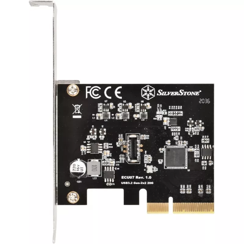 Išplėtimo plokštė SidabrinėSTONE SST-ECU07 USB 3.0 PCIe — PCI Express USB 3.0 adapteris