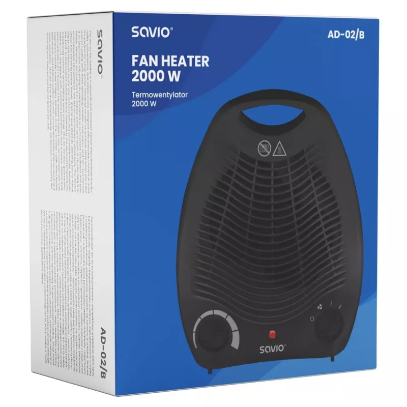 Savio AD-02 B buitinis ventiliatorius, juodas