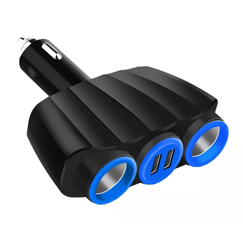 Vakoss TP-3268K 2xUSB cigarečių žiebtuvėlio lizdo skirstytuvas