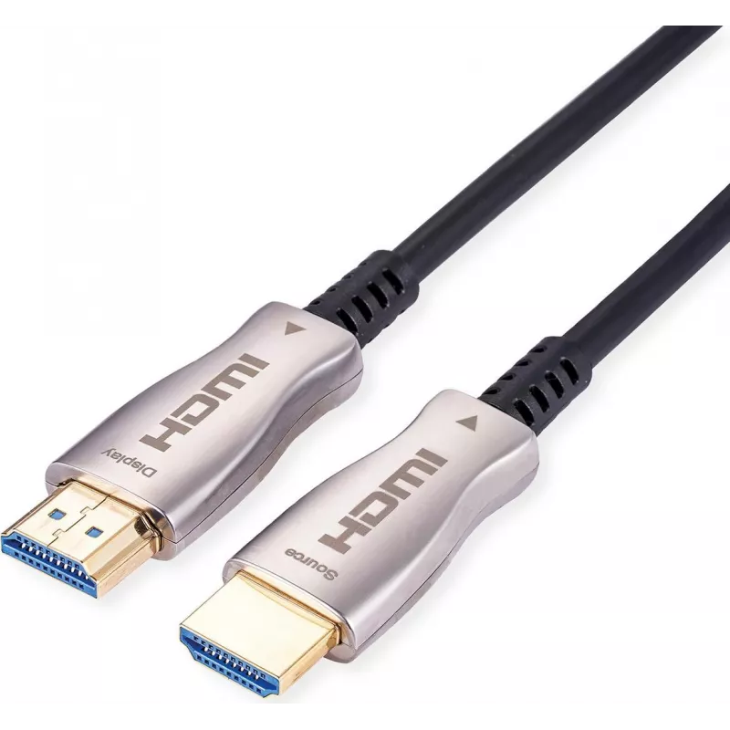 “Value” HDMI jungiamasis kabelis HDMI-A kištukas 30 m Juodas 14.99.3481 4K UHD HDMI kabelis