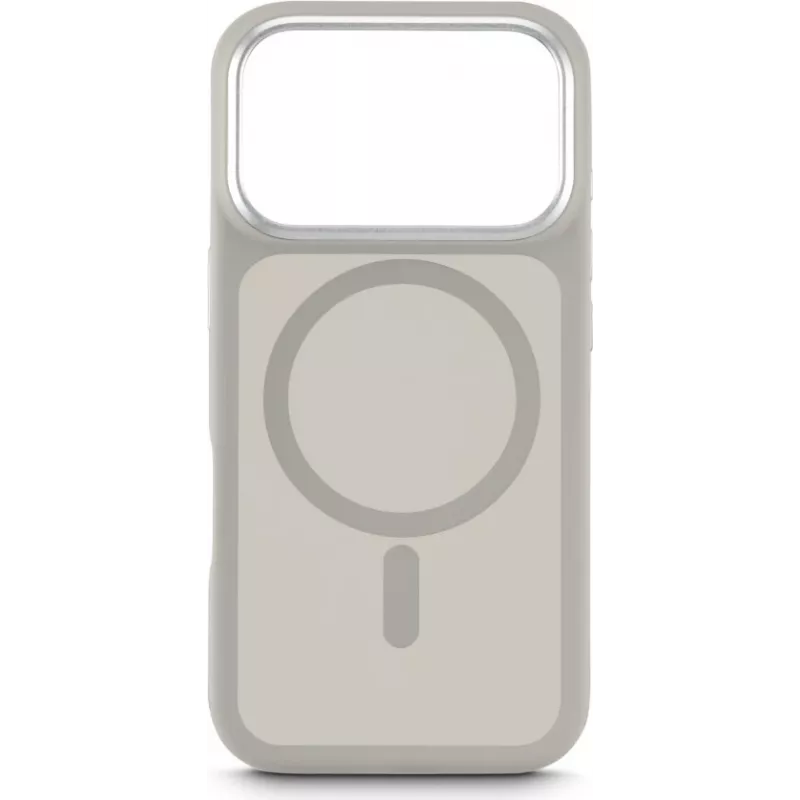 Hibridinis dėklas White Diamonds, skirtas iPhone 17 Pro — smėlio spalva, apsauginis hibridinis apvalkalas