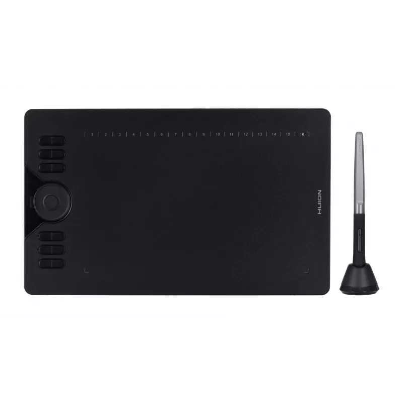 HUION HS610 grafinė planšetė 5080 lpi 254 x 158,8 mm USB juoda