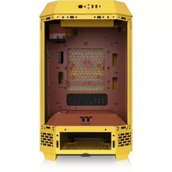 Mini bokšto korpusas THERMALTAKE The Tower 250 Butter Caramel — microATX/Mini-ITX, ATX palaikymas, kompaktiškas korpusas